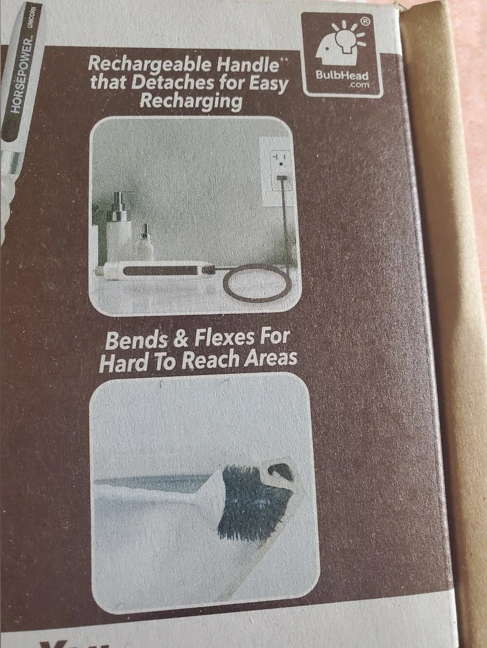 NIB Horsepower Unicorn Electric Toilet Brush